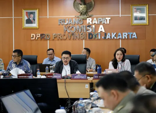 Komisi A DPRD DKI Jakarta menggelar rapat membahas tentang sistem pengawasan CCTV di Jakarta. (Sumber: Dok. Sekretariat DPRD DKI)
