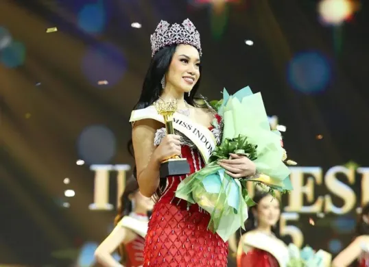 Pemenang Miss Indonesia 2025, Audrey Bianca Callista. (Sumber: Instagram/@OfficialRCTI)