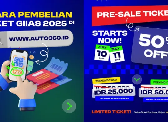 Pameran otomotif GIIAS 2025 kembali digelar di BSD City. Dapatkan promo tiket Rp50 ribu dan saksikan peluncuran mobil konsep terbaru! (Sumber: Instagram/@giias_id)