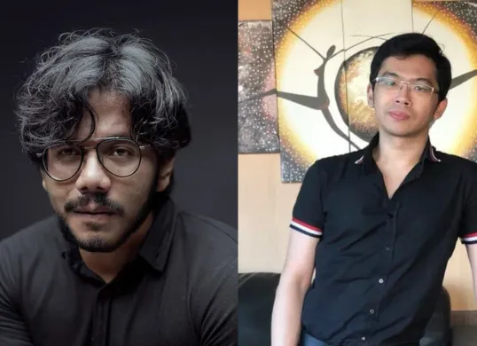 Ferry Irwandi saat mengunggah tangkapan layar percakapan dengan CEO Triv, Gabriel Rey, yang memicu perdebatan publik soal etika komunikasi dan budaya pamer harta di industri kripto. (Sumber: Instagram/@irwandiferry dan @gabrielrey99)