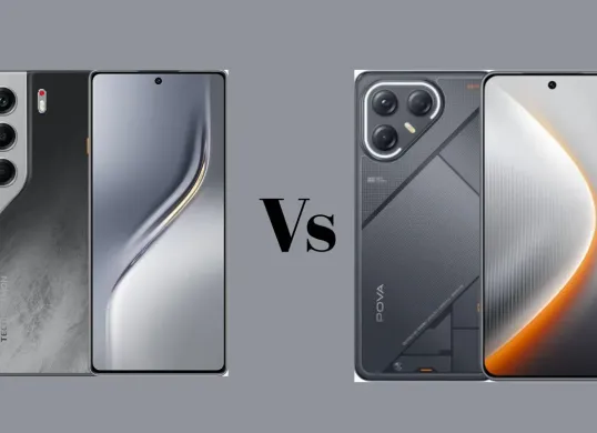 Smartphone TECNO CAMON 40 vs TECNO POVA 7 (Sumber: Poskota)