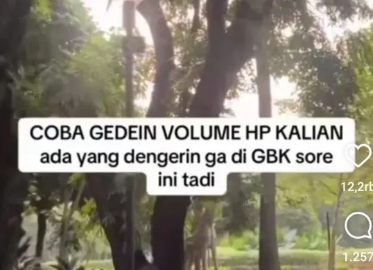 Pihak pengelola GBK buka suara usai viral suara mirip desahan wanita dari speaker GBK. (Sumber: Instagram/@info_jabodetabek)