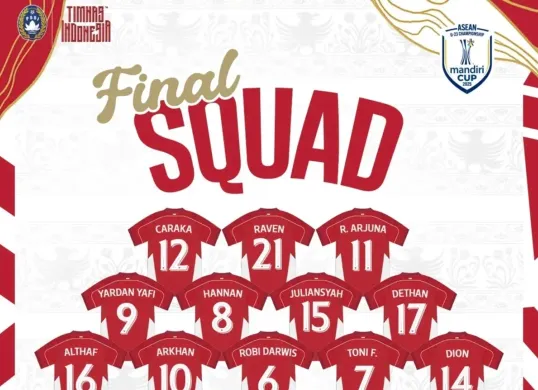 Jadwal Timnas Indonesia U-23 di Piala AFF U-23 2025 (Sumber: Instagram @timnasindonesia)