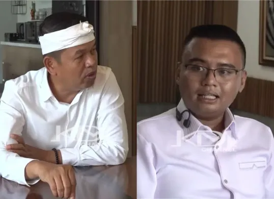 Dedi Mulyadi beri nasihat kepada anaknya, Maula Akbar yang akan segera menikahi Wabup Garut, Putri Karlina. (Sumber: YouTube/Dedi Mulyadi Channel)