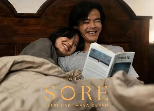 Lirik lagu Terbuang dalam Waktu OST film Sore Istri dari Masa Depan. (Sumber: Instagram/@cerita_film)