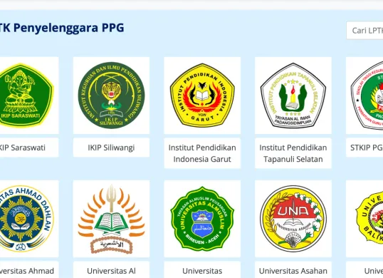 Ilustrasi LPTK penyelenggara PPG Tahap 2 2025. (Sumber: Kemendikdasmen)
