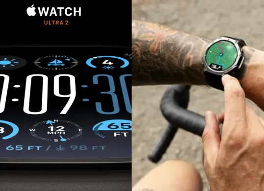 Ilustrasi smartwatch terbaik 2025 untuk pelari. (Sumber: Apple dan Amazfit)