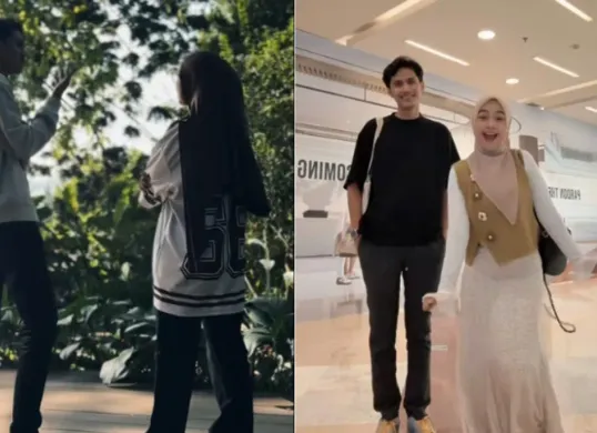 Momen kedekatan Ria Ricis dengan Evan WMD pasca perceraian dari Teuku Ryan. (Sumber: TikTok/@riaricis)