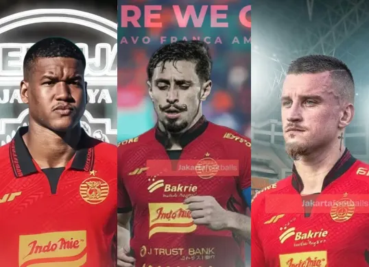 Potret pemain Brasil di Persija Jakarta mulai dari lini belakang, tengah hingga sektor penyerangan. (Sumber: Instagram/@welcomepersija)