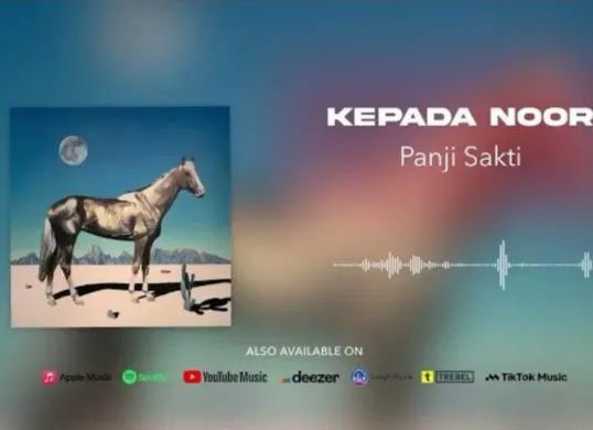 Lirik lagu Kepada Noor yang dinyanyikan Panji Sakti hasil musikalisasi puisi. (Sumber: YouTube/@Soby Music Entertainment)
