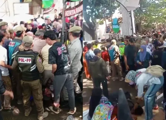 3 orang dikabarkan meninggal dunia akibat berdesakan di acara makan gratis nikahan putra Dedi Mulyadi, Jumat 18 Juli 2025. (Sumber: Istimewa)