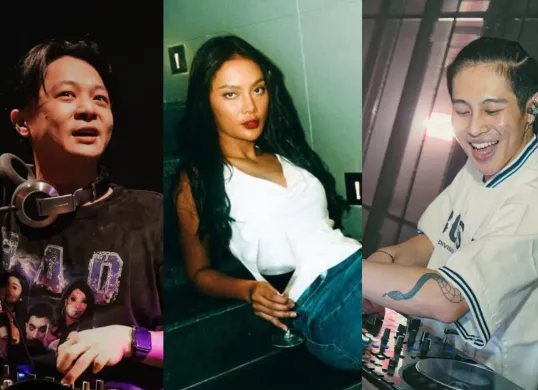 DJ Bravy (kiri) merespon live TikTok DJ Panda (kanan) yang diduga menyindir berita kehamilan Erika Carlina (tengah). (Sumber: Instagram)