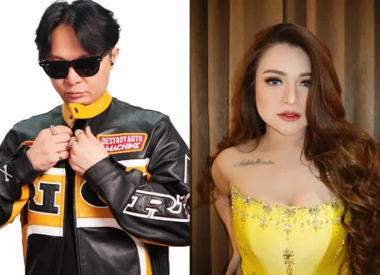 Potret DJ Bravy (kiri) dan Nathalie Holscher (kanan) yang berpolemik atas kehamilan Erika Carlina. (Sumber: Instagram)
