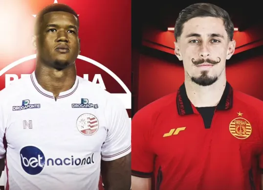 Potret dua pemain baru Persija, Alan Cardoso (kiri) dan Gustavo Franca Amadio (kanan) yang dikabarkan akan diumumkan saat launching tim dan jersey di Jakarta International Stadium (JIS). (Sumber: Instagram/@aseanred.)