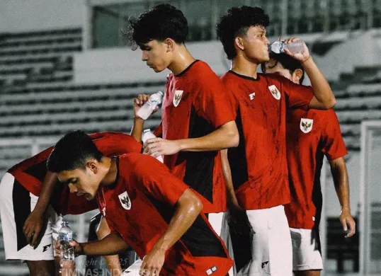Line-up Timnas Indonesia U-23 vs Malaysia (Sumber: X/@TimnasIndonesia)