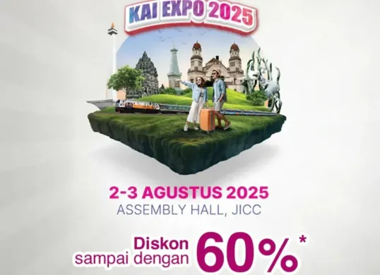Cara mendapatkan diskon tiket kereta 60 persen di KAI Expo. (Sumber: Instagram/@kai121_)