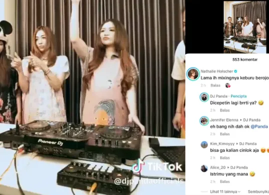 Konten parodi Nathalie Holscher dan DJ Panda tentang kehamilan menuai kontroversi dan berujung pemboikotan. (Sumber: X/@999o7i)