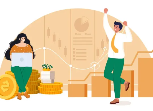 Ilustrasi tips investasi bagi pemula. (Sumber: Freepik/Piki Superstar)