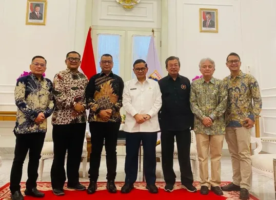 Gubernur Jakarta Pramono Anung menerima audiensi dengan Persatuan Wartawan Indonesia (PWI) Jaya di kantor Balaikota, Jakarta. kemarin (Sumber: Dok. PWI Jaya)