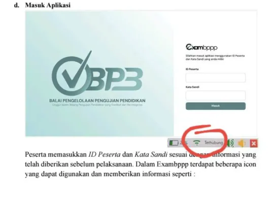 Apa Arti Warna di Aplikasi Exambppp? Simak Penjelasan Resmi dan Tips Menghindari Gagal Tes Online (Sumber: Facebook/@Rif Dhwoey)