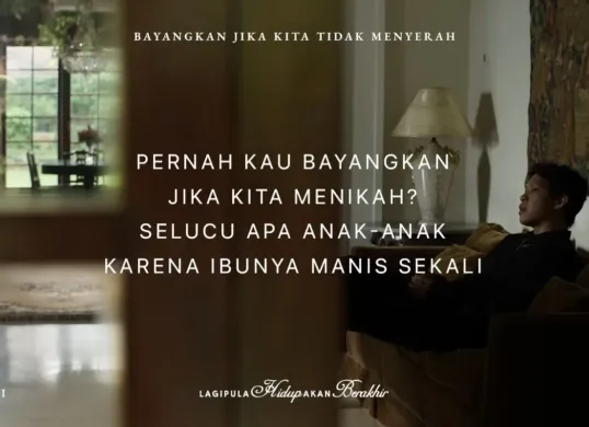 Lirik dan makna lagu Hindia - Bayangkan Jika Kita Tidak Menyerah. (Sumber: tangkapan layar)