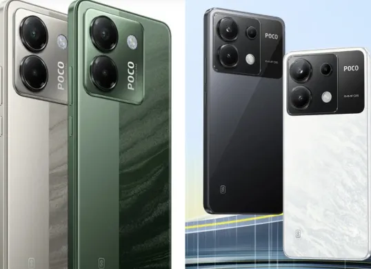 Ilustrasi perbandingan smartphone POCO M7 Pro 5G vs POCO X6 5G. (Sumber: Xiaomi)