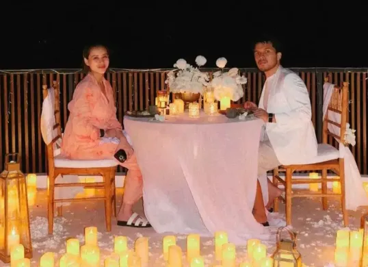 Potret Thariq Halilintar dan Aaliyah Masaid. (Sumber: Instagram/@thariqhalilintar)