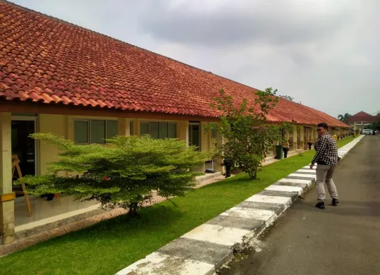 Gedung di Kecamatan Rangkasbitung, Kabupaten Lebak, direncanakan akan dipakai siswa Sekolah Rakyat. (Sumber: Dok. Warga)