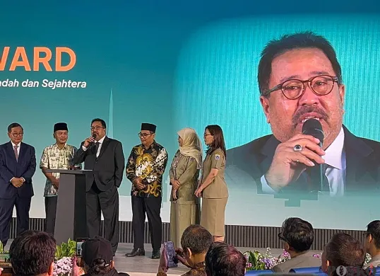 Wakil Gubernur Jakarta, Rano Karno, saat peluncuran Benyamin S Award di Ruang Pola Bappeda, Balai Kota DKI Jakarta, Selasa 3 Juni 2025. (Sumber: POSKOTA | Foto: M Tegar Jihad Al Faruq)