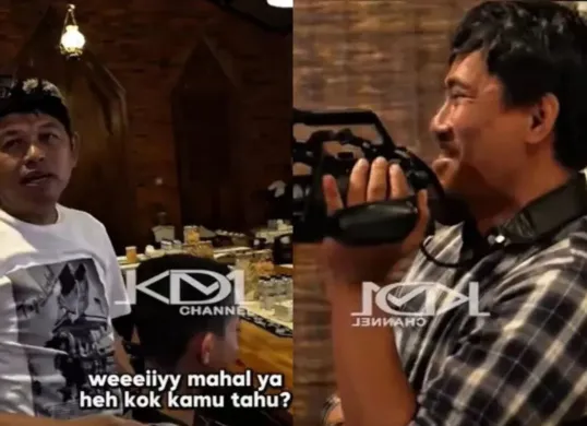 Viral momen Dedi Mulyadi suruh kameramennya masuk barak militer, ketahuan suka minuman keras?