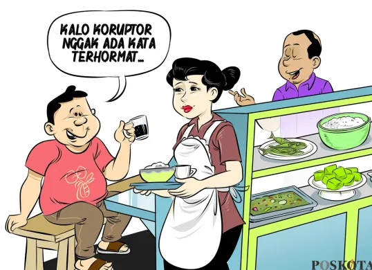 Obrolan Warteg: Lebih Terhormat Mundur, Ketimbang Dimundurkan. (Poskota/Arif Setiadi)