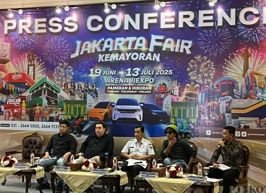 Konferensi pers gelaran Jakarta Fair (Jakfair) di Kemayoran, Jakarta Pusat, Rabu, 4 Juni 2025. (Sumber: POSKOTA | Foto: Pandi Ramedhan)