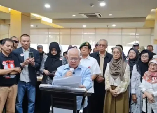 Gerakan Aksi Umat Melawan Ketidakadilan nyatakan dukungan untuk para penggugat ijazah Jokowi. (Sumber: YouTube/Refly Harun)