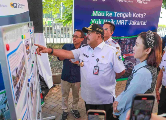 Wakil Gubernur Jakarta, Rano Karno meresmikan rute baru Transjabodetabek Sawangan-Lebak Bulus (D41), Rabu, 4 Juni 2025. (Sumber: Dok. Kominfotik Jakarta)