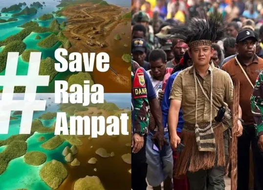 Bobon Santoso serukan Save Raja Ampat, minta hentikan eksploitasi nikel di Papua. (Sumber: Instagram)