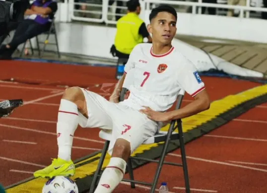 Potret Marselino Ferdinan yang dipastikan absen di Kualifikasi Piala Dunia 2026 saat Timnas Indonesia vs China. (Sumber: X/@Idho09)