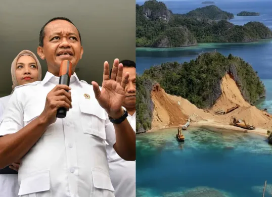 Operasi tambang nikel PT GAG dihentikan sementara usai isu dampak lingkungan di Raja Ampat. Ini klaim Bahlil soal jarak 40 km dari Pulau Piaynemo dan langkah verifikasi KemenESDM. (Sumber: Poskota/Dzikri)