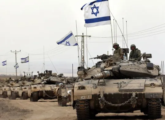 Ilustrasi tank Israel (Sumber: Pinterest)