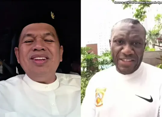 Awas anak nakal bakal dijemput Herman Dzumafo, nanti dibawa ke Afrika! (Sumber: Instagram)