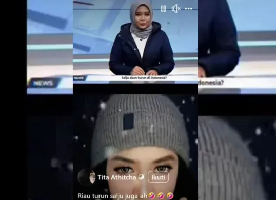 Beredar rumor turun salju di Gorontalo. Begini penjelasan BMKG (Sumber: FB)