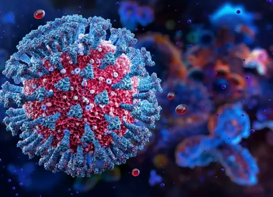 Ilustrasi varian Covid-19 Nimbus NB.1.8.1 yang harus diwaspadai. Penyebaran virus varian baru ini terdeteksi di wilayah Pasifik Barat seperti Amerika Serikat dan Inggris. (Sumber: Ciputra Hospital)
