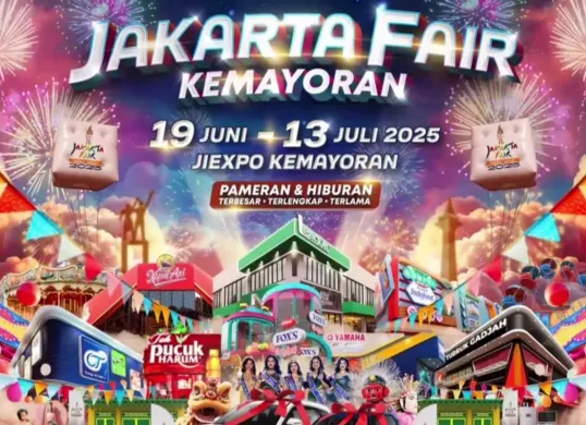 Tiket masuk Jakarta Fair Kemayoran 2025 dapat dibeli online dan offline. (Sumber: Instagram/@jakartafairid)