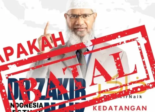Kedatangan Dr Zakir naik ke Indonesia dibatalkan. (Sumber: Instagram/@hannykristianto_id.)