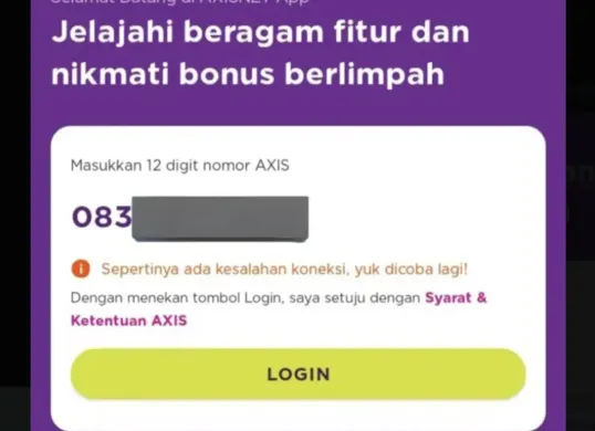 Gangguan Axisnet 15 Juni 2025: Pelanggan Keluhkan Akses Aplikasi yang Lumpuh (Sumber: Dok/Axis)