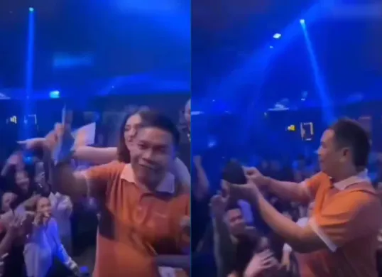 Kades Casmari viral setelah video dirinya menyawer di klub malam tersebar luas di media sosial. (Sumber: X/@xvg_id)