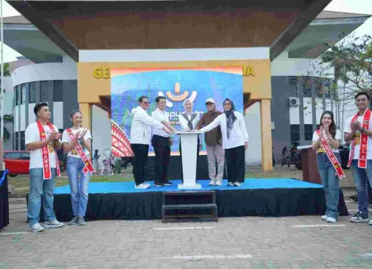 Acara peluncuran Lampung-In di PKOR Way Halim, Bandar Lampung. (Sumber: Dok. Pemprov Jakarta)