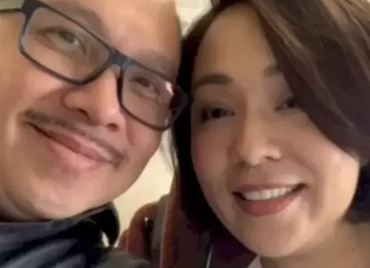 Eks Dirut PT Taspen Antonius NS Kosasih dan istri, Rina Lauwy (Sumber: Screenshot/Tiktok)
