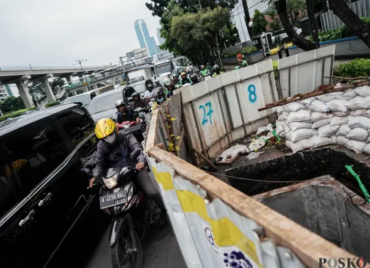 Jakarta yang Semakin Macet Akibat Proyek Galian