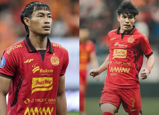 Potret pemain Persija Jakarta, Hansamu Yamu (kiri) dan Ryo Matsumura (kanan) yang berpotensi dilepas Macan Kemayoran. (Sumber: X/mediapersija)