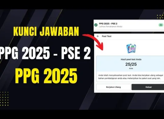 Kunci Jawaban Post Tes PPG 2025 Modul 2: Pembelajaran Sosial Emosional. (Sumber: YouTube/FD Succes100)